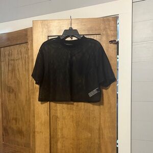 Black Sheer Women's Top